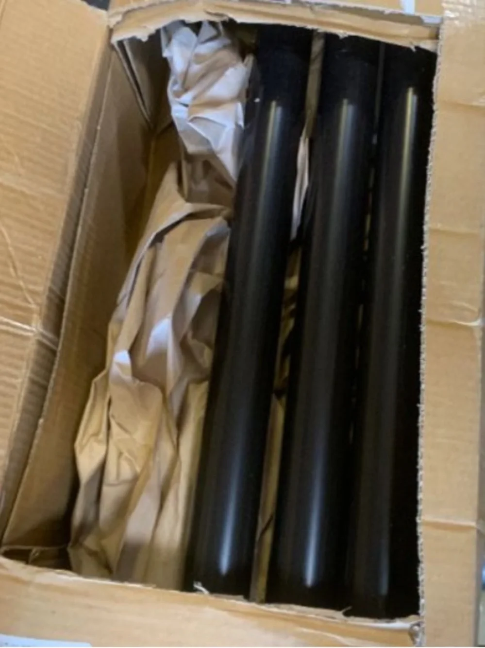 1 1/4” Curtain Rod 14 Ft - BLACK